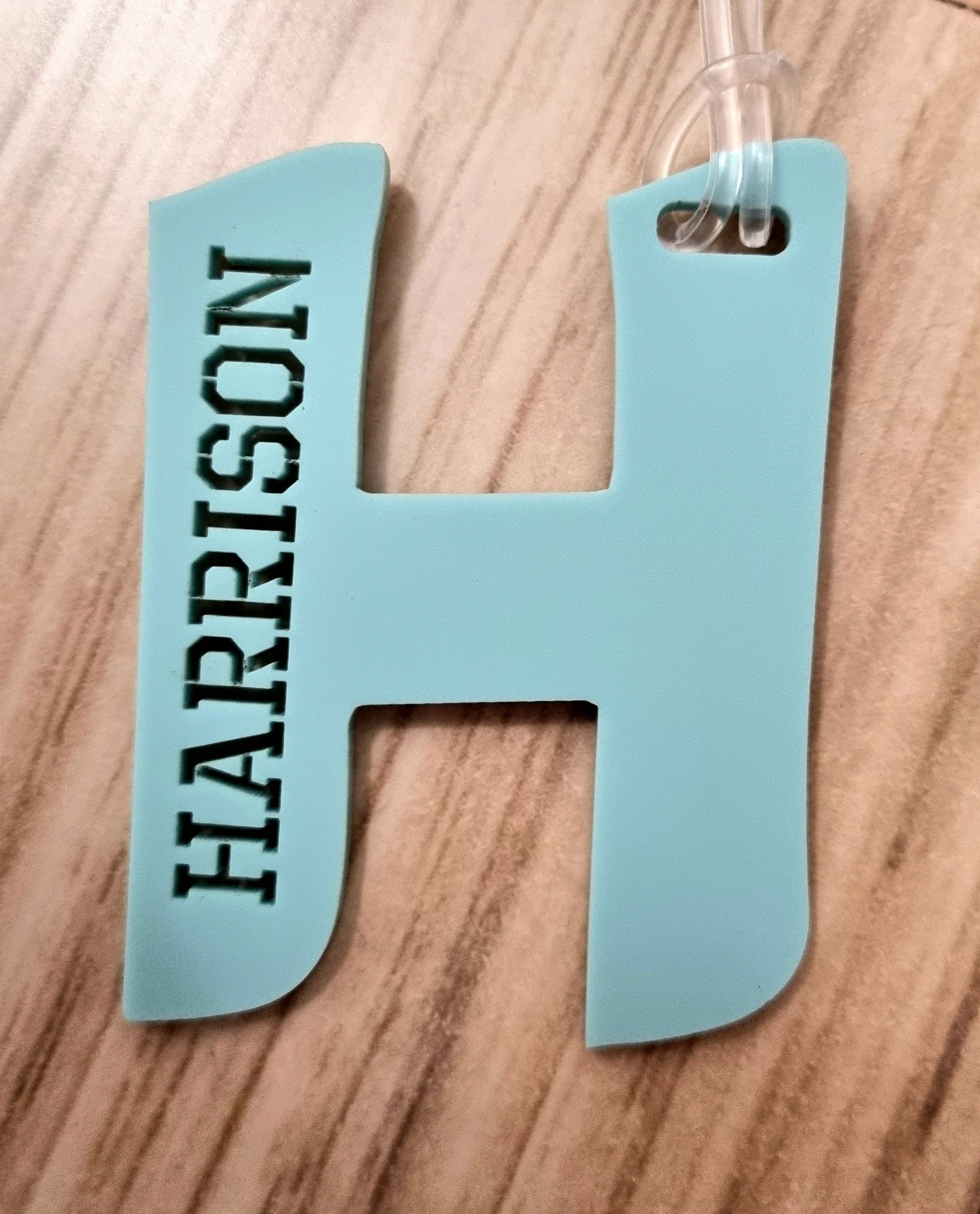 Personalised Bag Name Tags Luxe Laser Studio